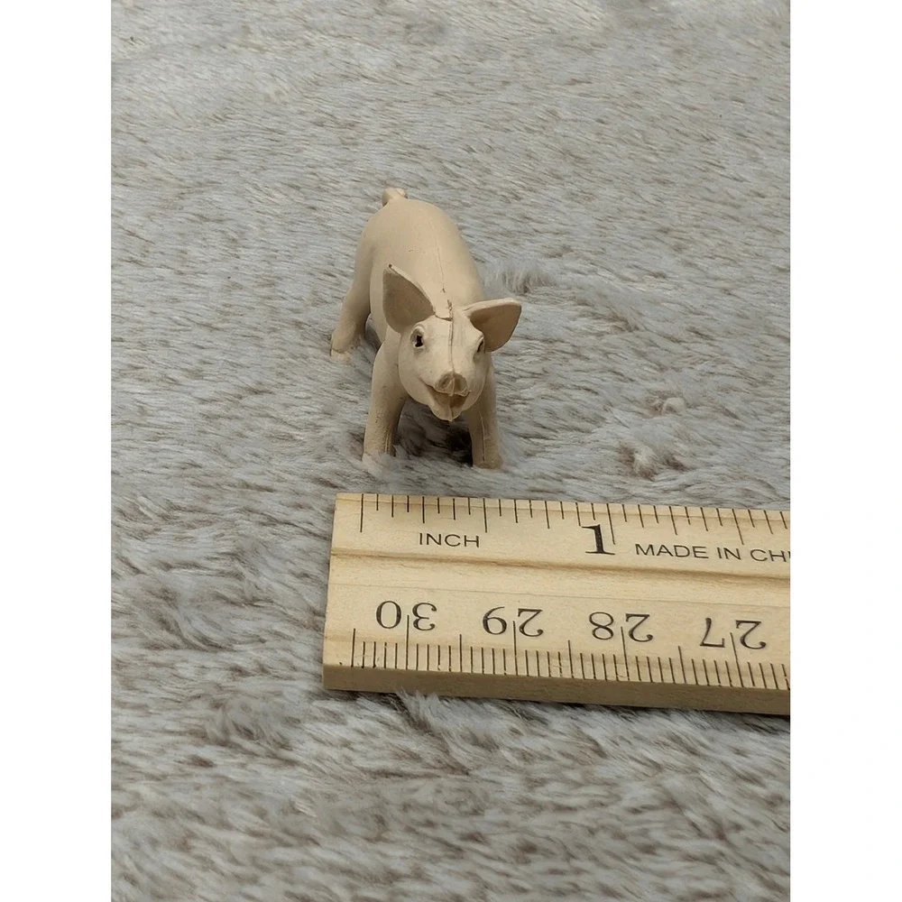 Safari Ltd Classic Piglet Tiny Mini Figure Tan Farm Animal Toy Figurine 1998